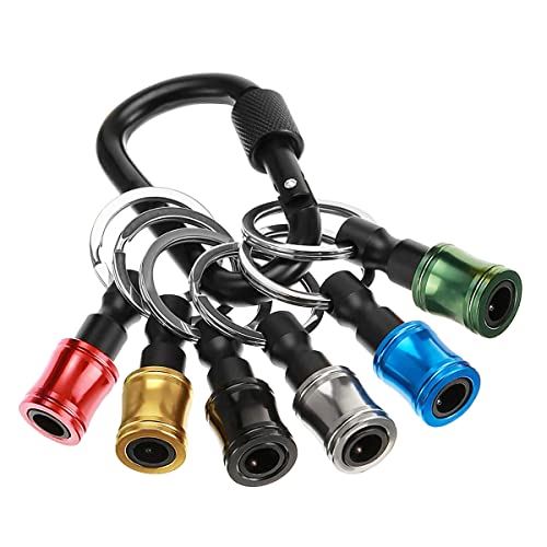 Saipor 6色セット ソケットホルダー ドライバービットホルダー アルミ合金製 ソケットアダプター 軽量 ..