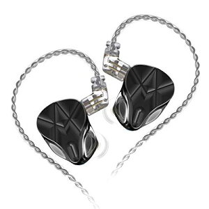 KZ ASF 10BA 動鉄ユニット 有線イヤホン バランスのとれた電機子のプロ級HIFI 騒音低減ァーインイヤ 3.5mm通用+標準2ピン插- 取り外し可能なケーブル設計 (黒、マイク無し) マイクなし ASF 黒セール