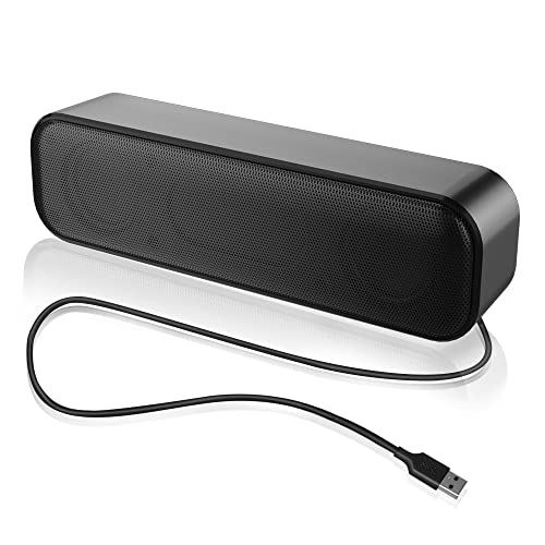 pc スピーカー usb 小型 ノートパソコン用 パソコン用 usb接続 有線 usb給電 大音量 [一つ低音振膜, 二..