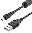 Access USB ミニ8ピン平型 ケーブル デジタルカメラ用 1.5m + マイクロファイバークロス付き USB A-mini 8pin Nikon ニコン パナソニック 富士フイルムなど カメラ用コード USB25