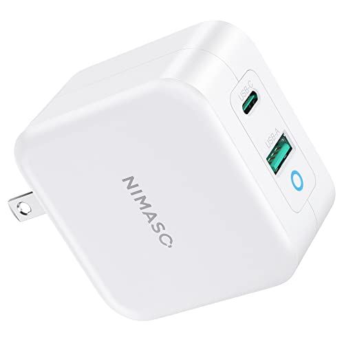 NIMASO usb 急速 充電器 Gan 65W 2ポート USB-A & USB-C 【PSE技術基準適合/USB Power Delivery対応/コンパクトサイズ】 iPhone 13 / 13 Pro / 12 NIMASO usb 急速 充電器 Gan 65W 2ポート USB-A & USB-C 【PSE技術基準適合/USB Power Delivery対応/コンパクトサイズ】 iPhone 13 / 13 Pro / 12