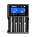 XTAR VC4H リチウム充電器 電池充電器 3.6V/3.7Vリチウムイオン電池 10400~32650 保護回路付21700電池対応 1.2V ニッケル水素電池/ニカド電池対応 AAAA/AAA/AA/A/SC/C