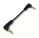 Access 両端L型 3.5mm ステレオミニプラグケーブル 0.1m オス-オス + マイクロファイバークロス付き M010-LL10(2)