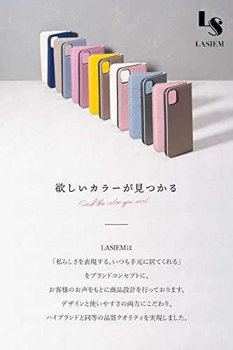 LASIEM(ラシエム) iPhone11 ケース カバー 手帳型 本革 レザー ダイアリーケース バイカラー (iPhone11, クラシックローズ)