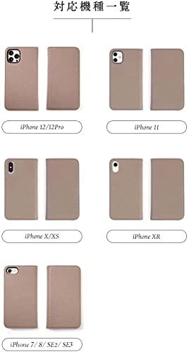 LASIEM(ラシエム) iPhone11 ケース カバー 手帳型 本革 レザー ダイアリーケース バイカラー (iPhone11, クラシックローズ)