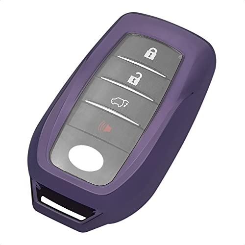 TANGSEN トヨタ対応 TPU キーケース TOYOTA対応 スマート キーケースヴェルファイア 30系 ハリアー 80系 RAV4 PHV グランエースハイラックス ランドクルーザーなど キーカバー キーホルダー ...