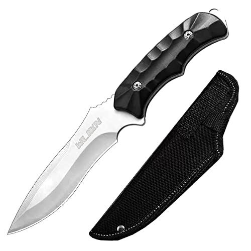 シースナイフ キャンプナイフ Wlikn【全長280mm ケース付き】サバイバル ナイフ 薪割り アウトドア用品 釣り 握りやすい ペーパーナイフ 狩猟 鉈 山...