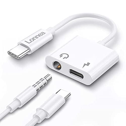 【2022認証版】 タイプC イヤホン変換アダプタ - 2-in-1 USB-C to 3.5mmオーディオアダプター PD充電 同時 音楽再生/停止/音声通話/音量調節 Type c イヤホン 変換ケーブル iPad ...