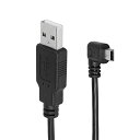 CERRXIAN ミニUSB変換ケーブルminiUSB左向きminiUSBL字型ケーブルUSB MINI 5Pin5P上角90度オス-USB2.0オスプラグケーブル3M