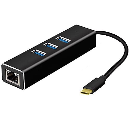 MacLab. USB Type-C nu LAN ϊ A_v^ USB3.0 ~ 3|[g HUB USBC RJ45 gA_v^[ ubN A~ LLAN adapter C[Tlbg