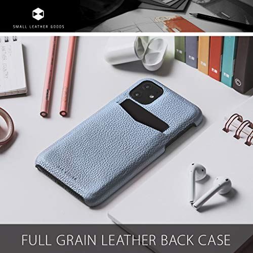 SLG Design iPhone 12 mini レザー ケース [ フルグレイン シボ加工 本革 背面 ポケット カード 収納 Qi充電 ワイヤレス充電 アイフォン 12 ミニ カバー ] Full Grain Leather Back Case SD19713i12(ネイビーブルー)