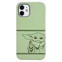グルマンディーズ 〈STAR WARS〉iPhone12 mini(5.4インチ)対応 プレミアムシェルケース BABY YODA STW-140C ライトグリーン