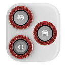 保護ガラス入り キラキラ輝く レンズリング 3個セット デコスマホ カメラ レンズ 保護 iPhone12ProMax (iPhone 12 Pro Max -...