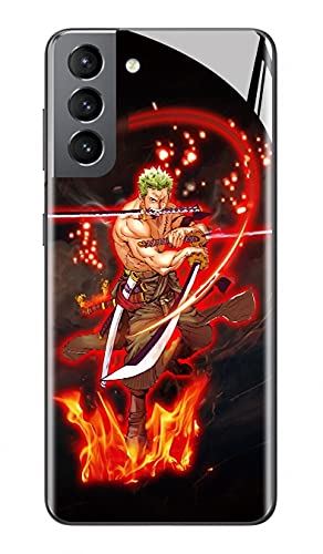 Ace Zoro Call ptbVKXP[X уXN[یtB܂ iPhone 12 mini Pro MaxAGalaxy S20 S21 Note20 Plus UltraAAjR~bÑe[} ACA}P[X h~؋KXJo[ (Zoro, Galaxy S21)