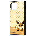 イングレム iPhone 13 mini/12 mini /『ポケットモンスター』/耐衝撃ハイブリッドケース KAKU/イーブイ