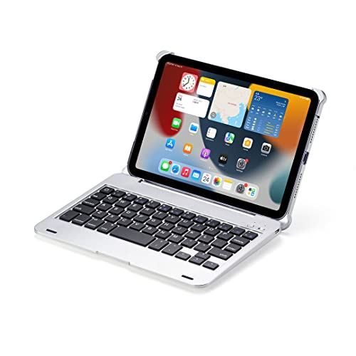 iPad mini6 キーボードケース 2021 iPad mini第六世代 8.3インチキーボードカバー 一体型 スタンドタイプ オートスリープ機能 アップル..