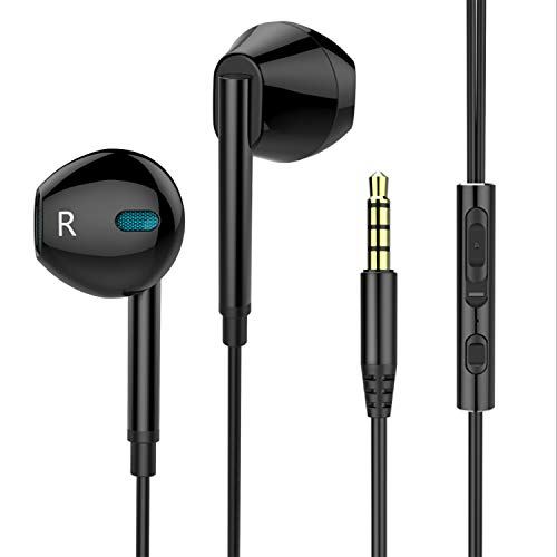 【2021進化新版】Eikokiwa イヤホン3.5mm 有線 マイク付き リモコン付き ヘッドホン コンパクト ノイズ遮断 重低音 イヤフォン カナル型 クリア通話 音漏れ防止 高遮音性 通話可能 人間工学設計 ...