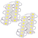 Meliore 24V サイド マーカー LED 連結 タイヤ灯 路肩灯 ダウン ライト アンダー ランプ トラック 用品 デコトラ 防水 シャーシマーカー S25 汎用 40コマ 40個 ホワイト 白 40コマ(40個)