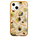グルマンディーズ 『怪盗グルー/ミニオンズ』シリーズ IIIIfit Clear iPhone13 mini/12 mini(5.4インチ)対応ケース 総柄 M...