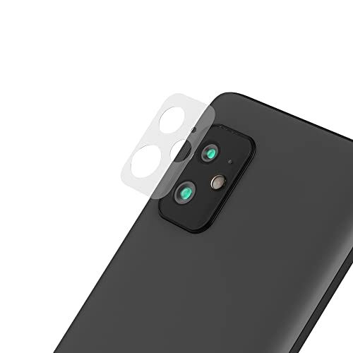 RhinoShield ASUS Zenfone 8 用 カメラ レンズ 保護フィルム - カバー 耐衝撃 透明でクリア キズ防止 指紋防止 極薄 2枚セット - 背面 1