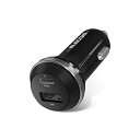 エレコム カーチャージャー シガーソケット 合計30W ( USB PD対応 ) Type-C×1 / USB-A×1 【 iPhone 13 / 12 / SE (第2世代) / Android 対応 】 ブラック(2)