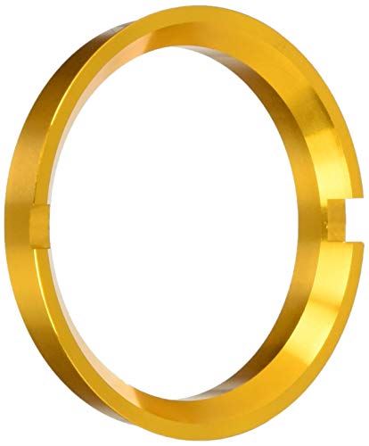 KYO-EI [ 協永産業 ] HUB CENTRIC RING 66.5mm/57mm 2個入り ツバ付 (BENZ/AUDI) アルミ製/ゴールド U66557