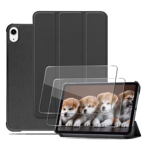 Wigsii 【2枚フィルム+1枚カバー】対応 iPad mini6 8.3インチ 用 2* フィルム + カバー ケース 2021 発売 ガラスフィルムきケース mini..