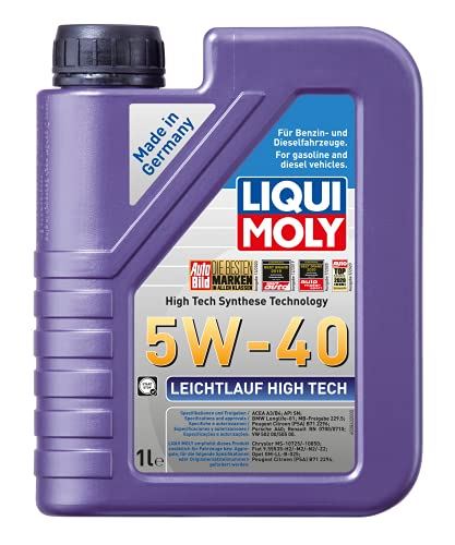 LIQUIMOLY エンジンオイル ライヒトラウフハイテック 5W40 BMW,MB,VW/AUDI,PORSCHE,RENAULTアプルーバル取得 [1L] 水素化分解合成油 ガソリン/ディーゼル兼用 20907