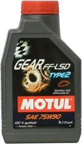 MOTUL(モチュール) GEAR FF-LSD TYPE2 (ギア FF-LSD タイプ2) 75W90 100%化学合成ギアオイル 1L 13102621 1