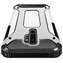 SAMSUNG Galaxy S9 ケース 耐衝撃 衝撃吸収 米軍MIL規格取得 Galaxy S9 カバー レンズ保護 TPU+PC リングつき 指紋防止 二重構造 防塵 薄型 軽量 落下防止 擦り傷防止 Galaxy S9 ガバー 携帯カバー スクラッチ防止 着脱しやす (銀) RP12-S9-YIN-01 シルバー