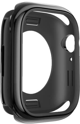 【SwitchEasy】 Apple Watch Series 7 41mm SE 40mm 対応 ケース 米軍MIL規格 耐衝撃 アルミ × TPU 保護ケース 衝撃 吸収 シンプル Appleウォッチ 保護 カバー ... フラッシュブラック