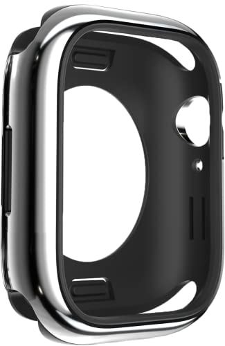 【SwitchEasy】 Apple Watch Series 7 41mm SE 40mm 対応 ケース 米軍MIL規格 耐衝撃 アルミ × TPU 保護ケース 衝撃 吸収 シンプル Appleウォッチ 保護 カバー ... フラッシュシルバー