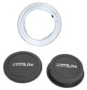 NinoLite 3個セット AI-EOS アダプター ＋ キャノン EFレンズ & EOSカメラボディ用キャップ