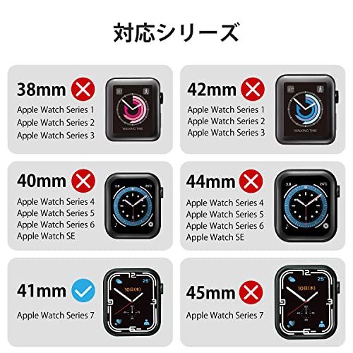 エレコム Apple Watch Series 7 [41mm] ソフトバンパー クリア AW-21BBPUCR