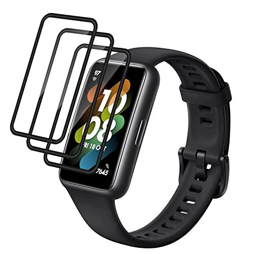 ELYBYYLE for HUAWEI band 7 フィルム HUAWEI band 7/6Pro/6 通用 3D全面保護 炭素繊維フレーム一体型強化ガラスフィルム 薄型 保護フィルム 貼りやすい 3枚 黒 ELYBYYLE for HUAWEI band 7 フィルム HUAWEI band 7/6Pro/6 通用 3D全面保護 炭素繊維フレーム一体型強化ガラスフィルム 薄型 保護フィルム 貼りやすい 3枚 黒