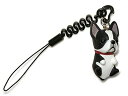 ペットラバーズ 犬種 お犬様 vol.2 Boston Terrier ボストンテリア ブラックブリンドル プチコード 松葉紐 ストラップ MA-9003