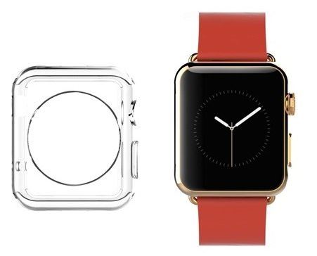 【RIRIYA】アップルウォッチ Apple Watch 38mm専用 高透明度シリコンカバー スマートウォッチ用保護ケース「504-0048-01」 (38mm透明ケース) 504-0048-01