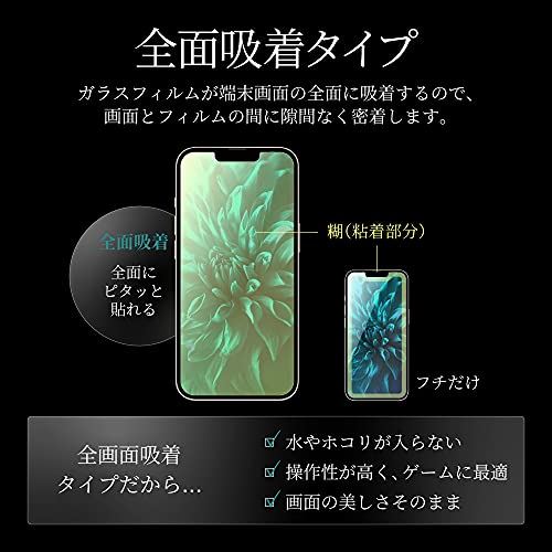 ビアッジ iPhone 13/iPhone 13 Pro ガラスフィルム「GLASS PREMIUM FILM」 マット・ブルーライトカット LP-MIM21FGBM 【ブランド】