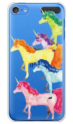 ガールズネオ apple iPod touch 第6世代 ケース (Colorful unicorns) Apple iPodtouch6-PC-OCA2-0483
