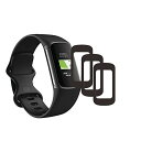 y3z Mihence Compatible with Fitbit Charge 5 fPMMA یtB|%%%| TPU 3D یtB Ή Fitbit Charge5 GPS rvp