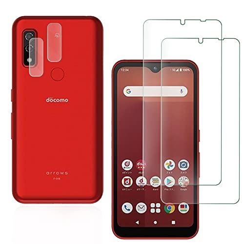 【4枚入り】FOR Arrows We FCG01 au/ F-51B docomo/SoftBank 用のガラスフィルム 2枚 + 2枚 FOR Arrows...
