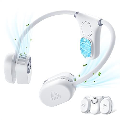 【2022年登場 冷却プレート付 & 背中へ送風可】 ネッククーラー 首掛け 扇風機 大風量 瞬間冷却 強力 静音 最新半導体冷却 2段階冷感 携帯扇風機 折り畳み式 羽根なし 3D送風 マイナスイオン機能 ...のサムネイル