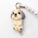 ペットラバーズ 犬種 Dog 92 Shih Tzu シーズー シルバーホワイト ビーズ ストラップ DN-5003 3