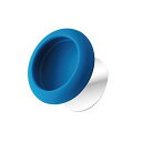 エレコム AirTag用アクセサリ 両面テープ付シリコンケース ブルー AT-SCWTBU