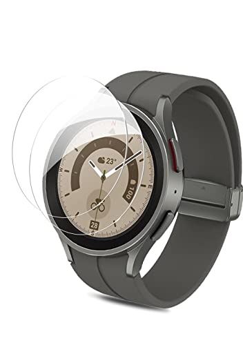 ・「対応機種」Galaxy watch5 Pro 45mm・【指紋防止】ガラスフィルムには撥油コーティングが施されており、指紋や汚れなどに強くなめらかな操作感を実現、付着した汚れなどは簡単に拭きとれます。・【全面保護、超薄型0.33mm】3...