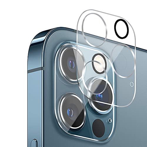 【2枚セット】iPhone 12 Pro 用 カメラフィルム 6.1インチ iPhone 12Pro レンズカバー 3眼 日本製素材旭硝子製 硬度9H/全面保護...