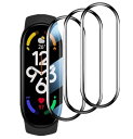 For Xiaomi Mi Band 7 tB y3Zbgz Xiaomi Mi Band 7p یtB 3DȖʃJo[ imKXf Yf@ Sʕی ʕیV[g tV[ CA[ wh~