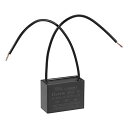 uxcell 天井ファンコンデンサ CBB61 4.7uF 250V AC 2線 金属化ポリプロピレンフィルムコンデンサ 38x28x18 mm 扇風機ポンプモーター発電機用