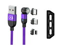 ・【3IN1】1台で3タイプの充電が可能な3in1充電ケーブルです。Type-C・iOS・microUSBの先端部分が本体に格納されており、専用コードにマグネット接続することで直ぐにデバイスを急速充電できます。シリコン製のコネクタ収納ケースも付属。コードに付けてご使用いただけます。デバイスごとに充電コードを持ち歩く必要が無く、カバンの中が散らからずにスッキリします。ガジェット系の荷物を少しでも減らしたい、というお悩みを解決してくれます。・【ワンタッチマグネット接続】マグネット接続部分は強力な磁力があり、3種類の先端部分が自然に外れることなく快適にお使いいただけます。互換性が高く、iPhone・iPad・android・カメラ・ゲーム機・モバイルバッテリーなどあらゆるデバイスに対応しているのが魅力です。充電するデバイスを変える際は、充電本体の抜き差しする必要がなくお使いいただけます。・【自由自在に回転】先端は回転式となっており、最大540度回転できます。これにより、ストレートにもL字型の曲げることもできます。ゲーム中や動画を見る時など、横向きで使用したい時に便利です。・【ミニマル・コンパクト】多機能ながらもコンパクトサイズになっており、カバンにサッと入れて持ち運ぶことができます。また、すぐにお使いただける手軽さは、普段の外出時・旅行・出張・通勤・通学などさまざまな場面で重宝します。シンプルかつスタイリッシュなデザインは男女問わずお使いいただけるため、自分用はもちろん、家族・友人・パートナーへのプレゼントに喜ばれます。・【嬉しい収納ケース付き】コネクタ端子用収納ケースがついてきますので、収納場所にも困らずひとまとめにしてそのまま持ち歩きでき便利です。・【セット内容】540°turnケーブルセット（パープル・1m）×1点　【内容】Type-C・iOS・microUSBコネクタ、USBケーブル、コネクタ収納ケース※在庫更新のタイミングにより、在庫切れの場合やむをえずキャンセルさせていただく可能性があります。ご了承のほどよろしくお願いいたします。関連商品はこちらマイクロ usb ケーブル Micro B ケ3,980円【2本セット 1m+2m red】マグネット 5,239円Micro USB ケーブル【3本セット 1M3,980円RAVIAD 3in1 充電ケーブル USB 3,980円RAVIAD 3in1 充電ケーブル USB 3,980円RAVIAD 3in1 充電ケーブル USB 3,980円RAVIAD 3in1 充電ケーブル USB 3,980円RAVIAD 3in1 充電ケーブル USB 3,980円USB Type C ケーブル 3A急速充電 3,980円新着商品はこちら2024/4/26植物育成ライト 40w 80led植物成長ライ8,482円2024/4/26Fintie for Fitbit Versa3,980円2024/4/25iPad 8 ケース 2020 iPad 103,980円再販商品はこちら2024/4/26USB type C ハブ USB3.0 HU4,986円2024/4/26NIDOO 14インチ Laptop Slee7,125円2024/4/26uxcell ドリルチャックアダプター SDS3,980円2024/04/26 更新