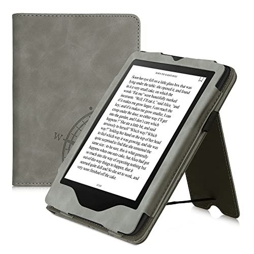 kwmobile 対応: Amazon Kindle Paperwhite 11. Generation 2022 ケース - 電子書籍カバー ヌバック レザー風 - オー…